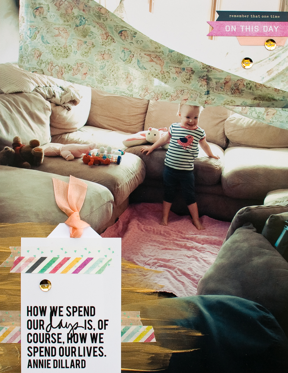 Using a Photo as the Background for a Scrapbook Page