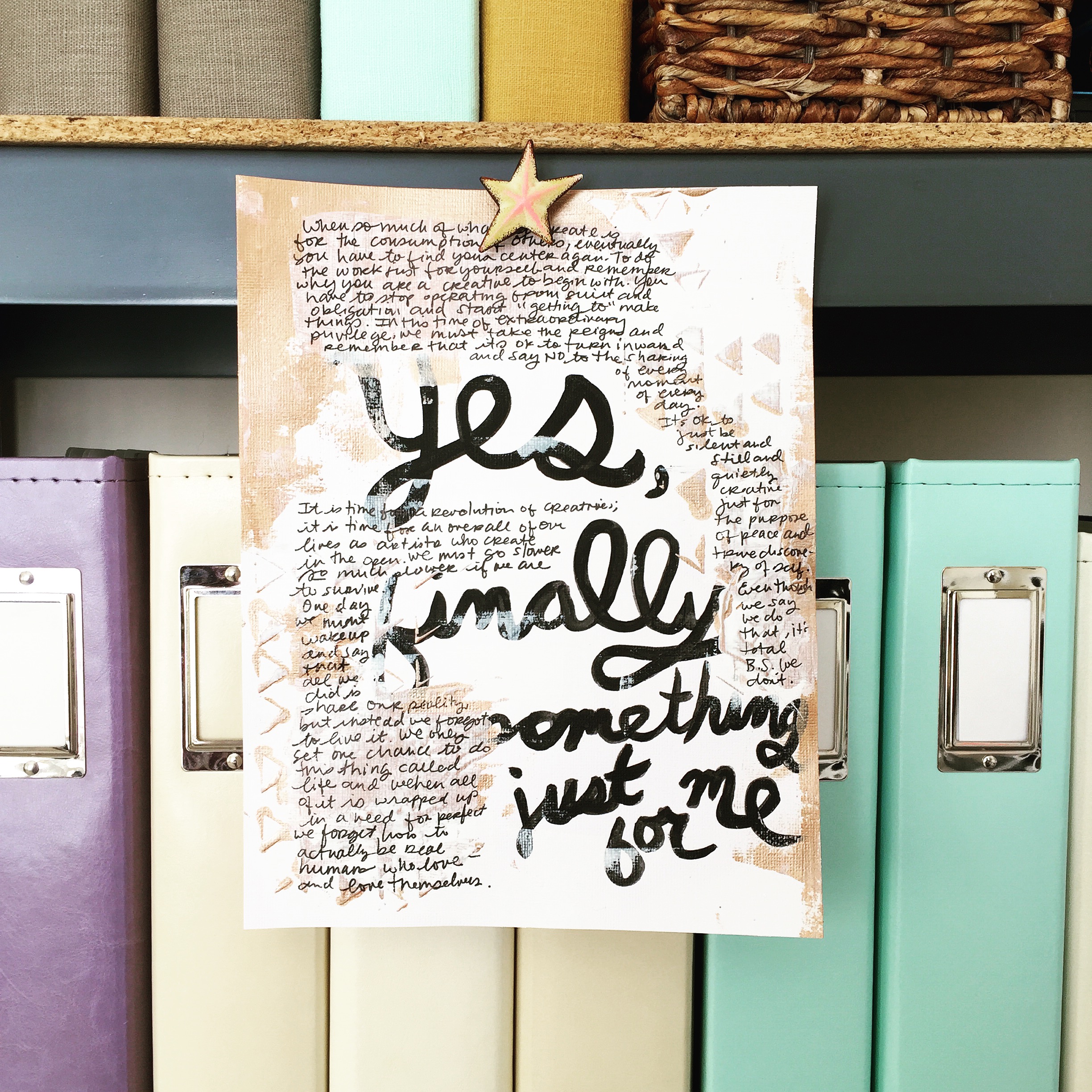 simple art journaling
